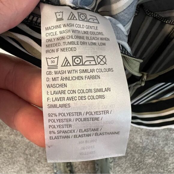 NWOT Du Jour Petite Stripe Printed Wide-Leg Crop Jumpsuit | Size XXS - Picture 9 of 13